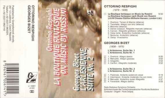 La boutique fantasoue on music by Rossini, L'arlesienne, Suite No. 2