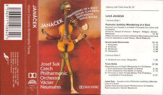 Violin concerto, Sinfonietta, Taras