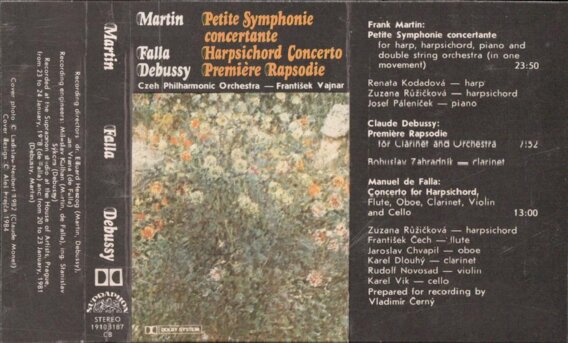 Petite symphonie concertante, Harpsichord concerto, Premiére rapsodie