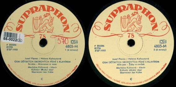 Osm dětských sborových písní s klavírem