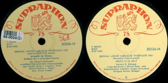 Festival lidové umělecké tvořivosti 1955