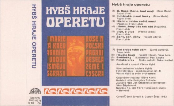 Hybš hraje operetu