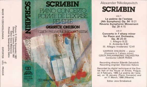 Piano concerto poeme de l´ectase