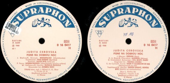 Judita Čeřovská - Písně na dobrou noc