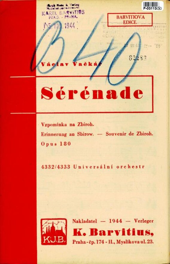 Barvitiova edice - Sérénade