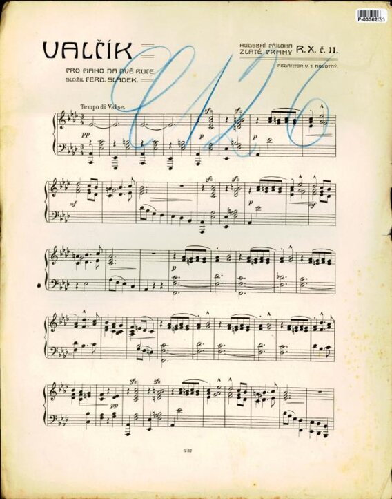 Valčík pro piano na dvě ruce