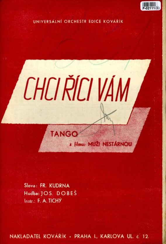 Universální orchestr edice Kovářík - Chci říci vám