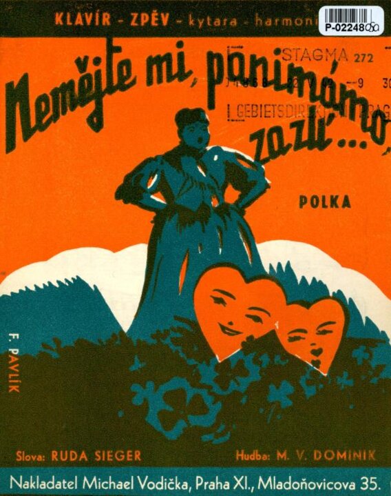 Klavír - Zpěv - kytara - harmonika 272 - Nemějte mi, panimámo, za zlí...