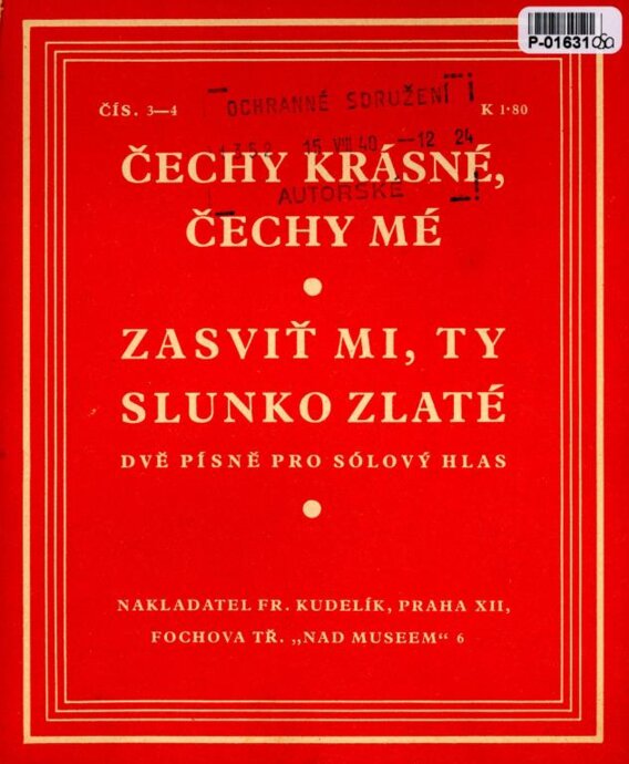 Čechy krásné, Čechy mé - Zasviť mi, ty slunko zlaté