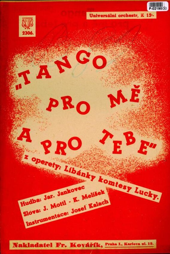 Universální orchestr č. 2306 - Tango pro mě a pro tebe