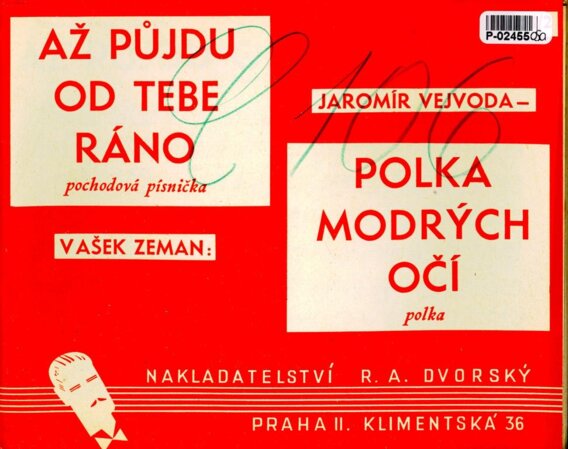 Až půjdu od tebe ráno, Polka modrých očí