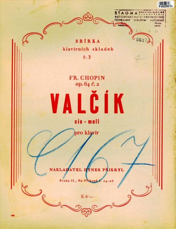 Sbírka klavírních skladeb č. 3 - Valčík