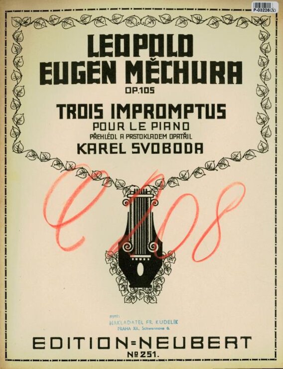 Edition Neubert 251 - Trois Impromptus