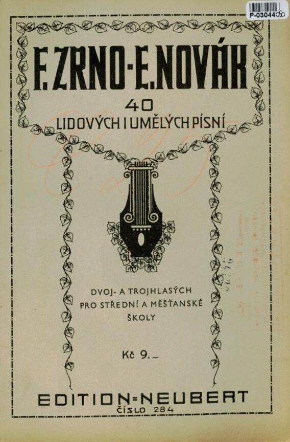 Edition Neubert 284 - 40 lidových umělých písní