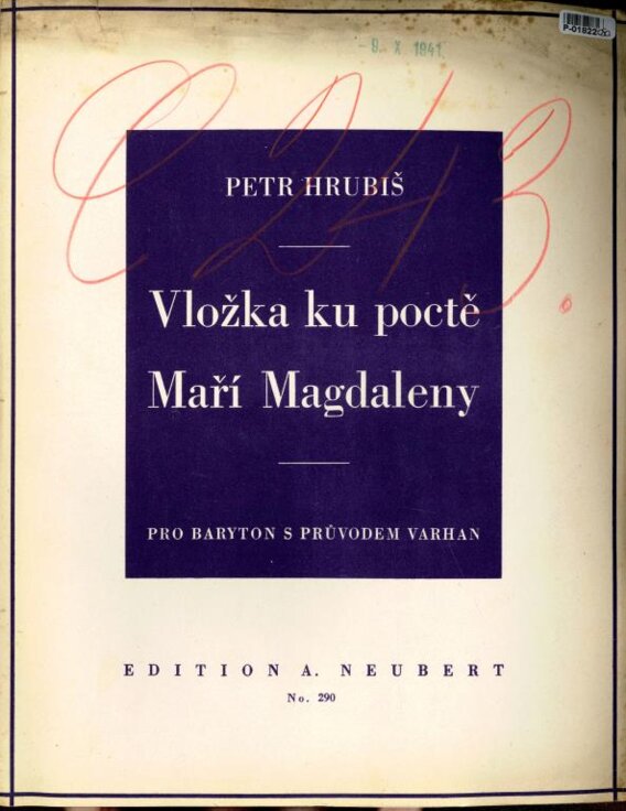 Vložka ku poctě Maří Magdaleny