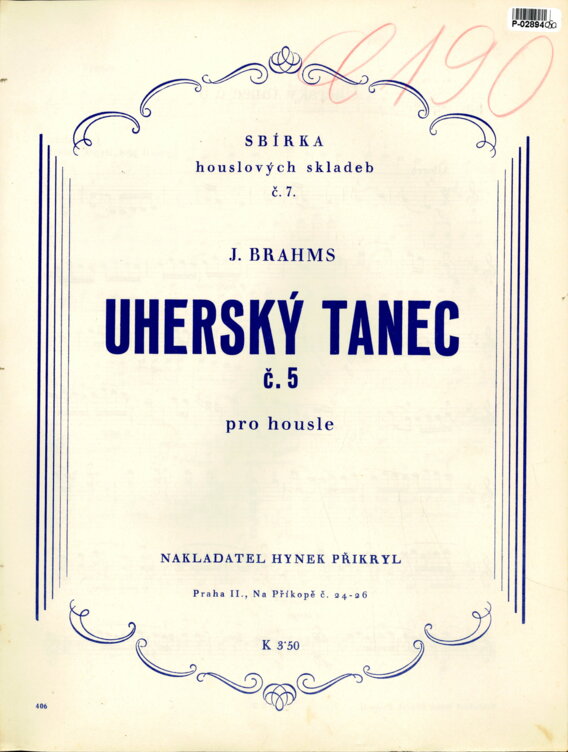 Sbírka houslových skladeb č.7. - Uherský tanec č. 5