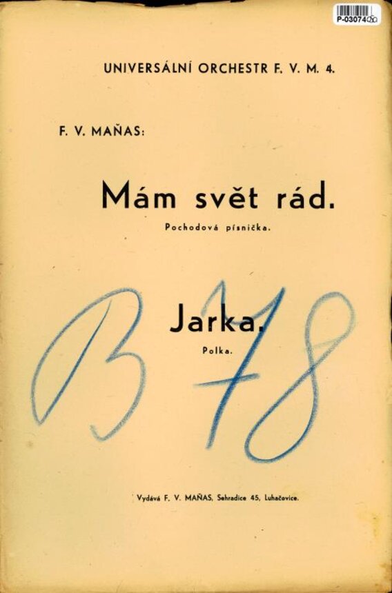 Universální orchestr F. V. M. 4. - Mám svět rád, Jarka