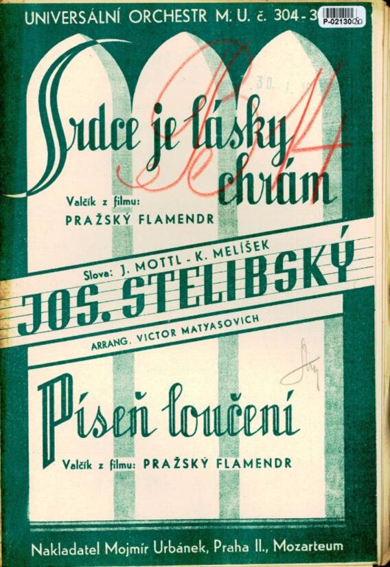 Universální orchestr M. U. č. 304 - 305 - Srdce je lásky chrám, Píseň loučení
