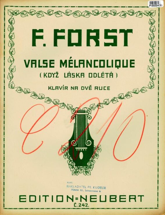 Edition Neubert 242 - Valse Mélancolique