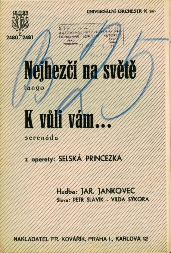 Universální orchestr č. 2480/2481 - Nejhezčí na světě, K vůli vám...