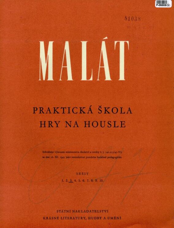 Praktická škola hry na housle - sešit 3