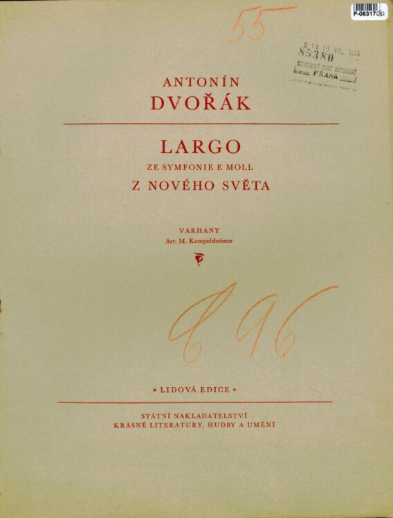 Largo z nového světa (varhany)