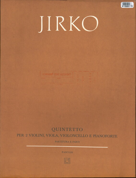 Quintetto per 2 violini, viola, violoncello e pianoforte