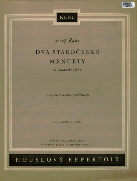 Dva staročeské menuety