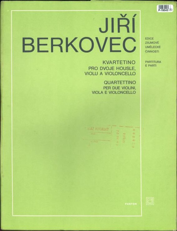 Kvartetino pro dvoje housle, violu a violoncello