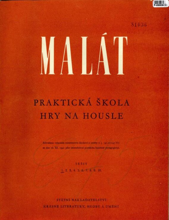 Praktická škola hry na housle - sešit 1