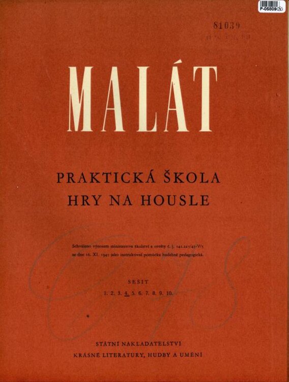 Praktická škola hry na housle - sešit 4