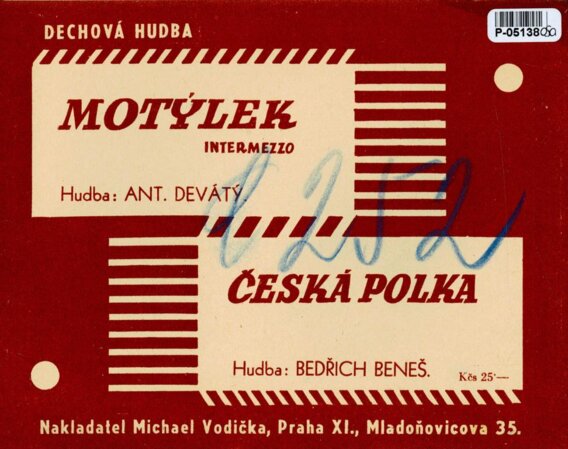 Motýlek, Česká polka