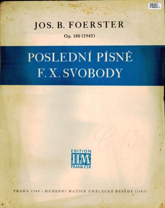 Poslední písně F. X. Svobody