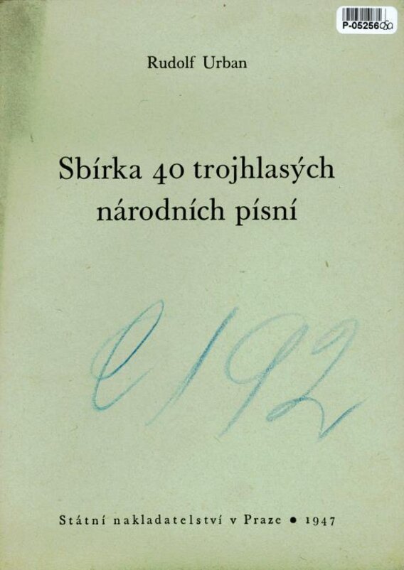 Sbírka 40 trojhlasých Národních písní
