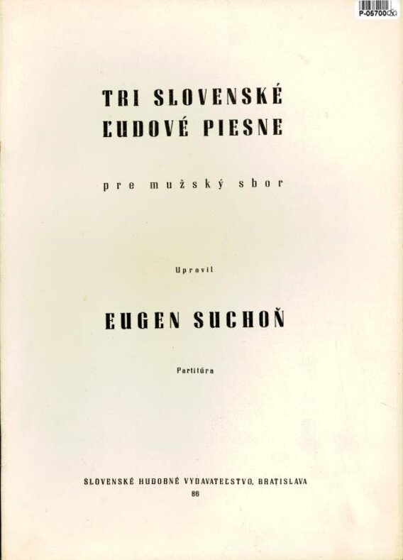 Tri slovenské ludové piesne
