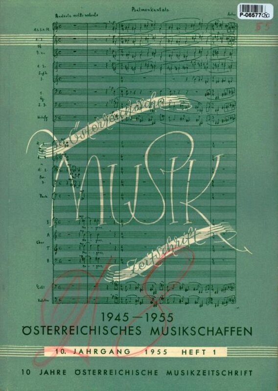 Österreichisches musikschaffen 1945 - 1955
