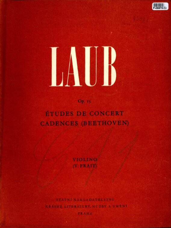 Études de concert cadences
