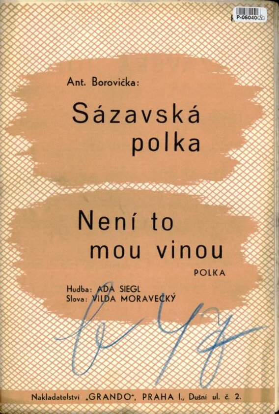 Sázavská polka, Není to mou vinou
