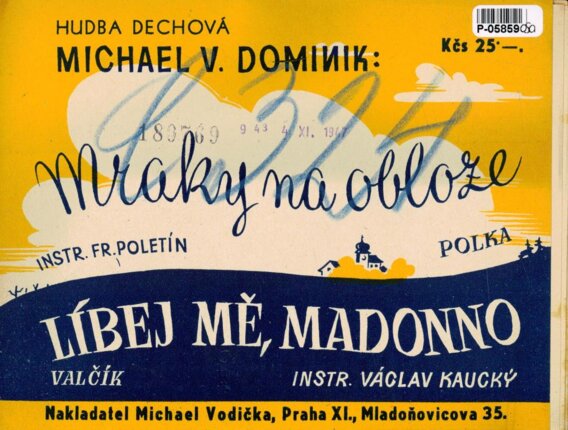 Mraky na obloze, Líbej me, madonno