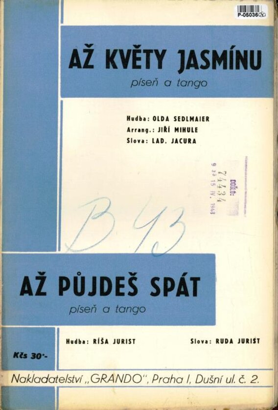 Až květy jasmínu, Až půjdeš spát