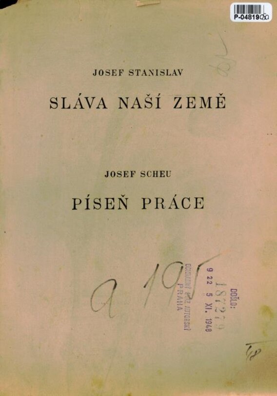 Sláva naší země, Píseň práce