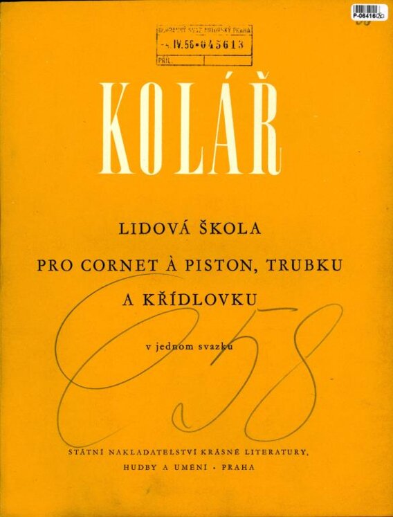 Lidová škola pro conet á piston, trubku a křídlovku