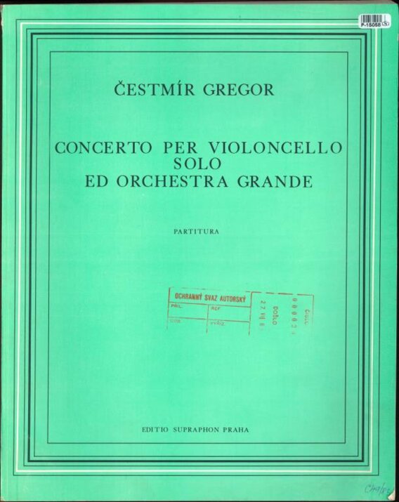 Concerto per violoncello solo ed orchestra grande