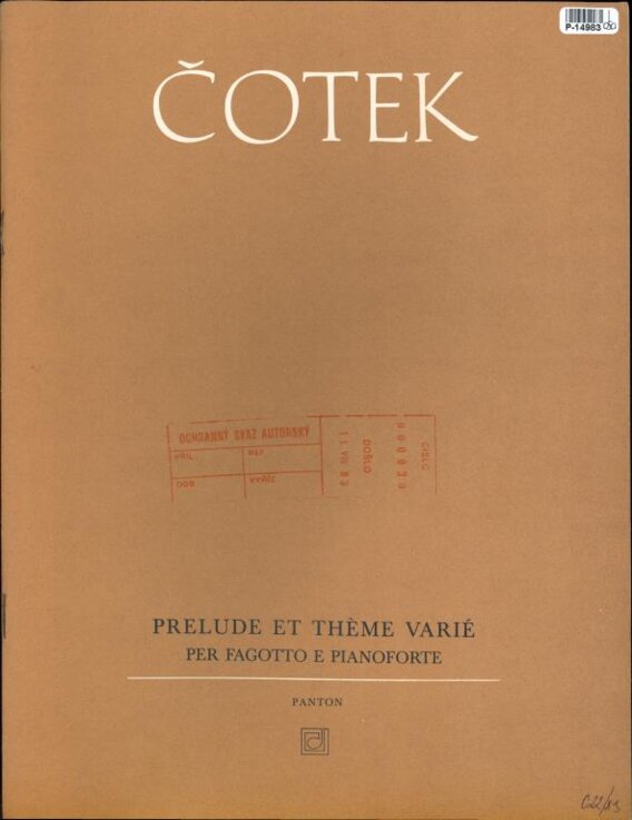 Prelude et théme varié