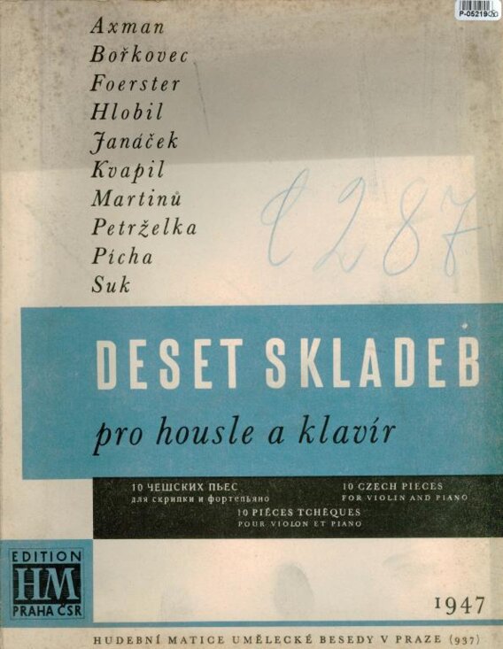 Deset skladeb pro housle a klavír