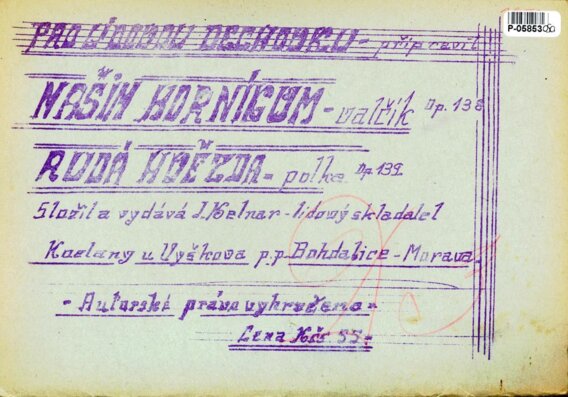 Našim horníkům, Rudá hvězda