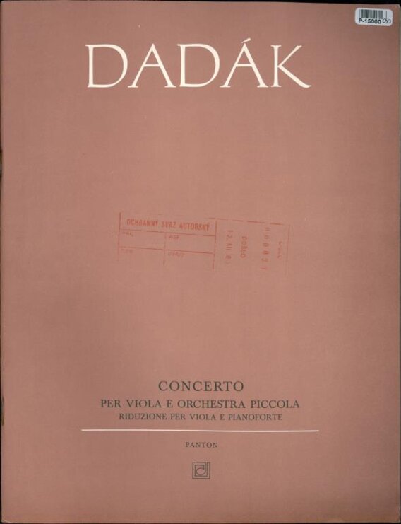 Concerto per viola e orchestra piccola