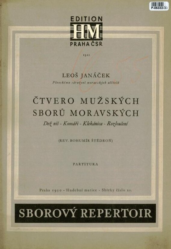 Čtvero mužských sborů moravských