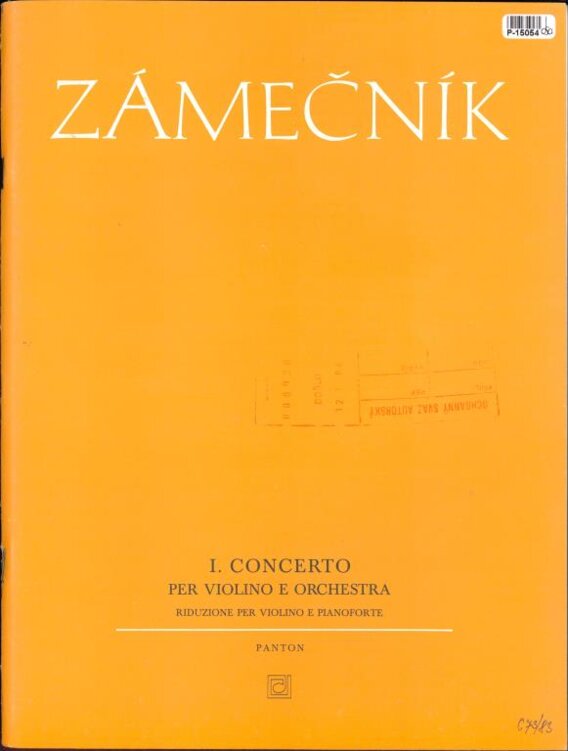 I. Concerto per violino e orchestra