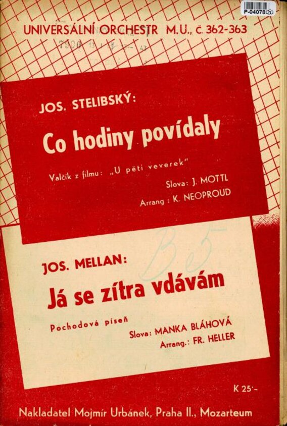 Universální orchestr M.U.č. 362-363